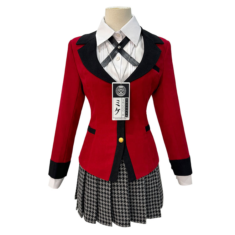 賭ケグルイ 桃喰綺羅莉 百花王学園制服 コスプレ衣装＋ウィッグ d6e8606bbc1a4f7b948c7510011807
