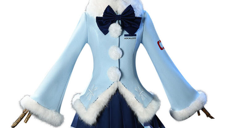 雪ミク2012 ふわふわコート コスプレ衣装 - Costowns