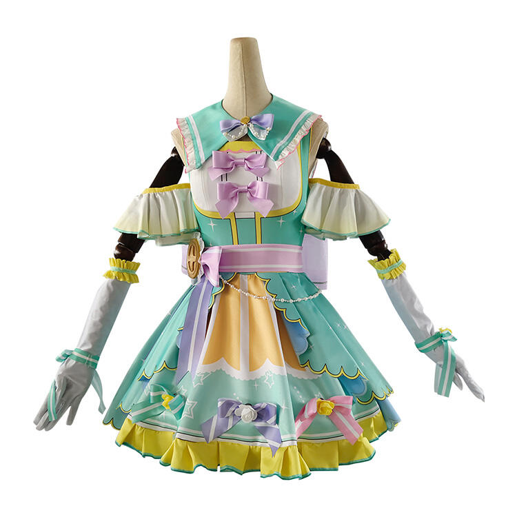 ラブライブ　スクスタ　小泉花陽　コスプレ衣装＋ウィッグ　心を紡ぐラブレター ラブライブ！スクフェス カウントダウンライブ編 新しい年をみんなと