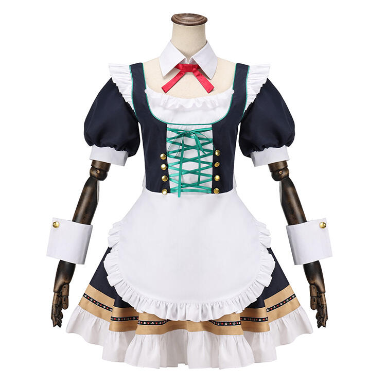 ♡ ブルーアーカイブ 牛牧ジュリ ウェイトレス コスプレ 衣装 高品質 ♡ ブルーアーカイブ 牛牧ジュリ アルバイト コスプレ衣装 - Costowns