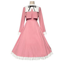 カードキャプターさくら 大道寺知世 コスプレ衣装 ピンク ワンピース(カードキャプターさくら コスプレ衣装)