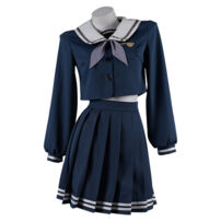 BanG Dream! It's MyGO!!!!! 若葉睦 コスプレ衣装 月ノ森女子学園 制服 ダークブルー(BanG Dream! コスプレ衣装)