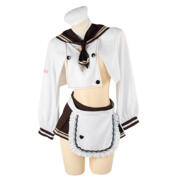 勝利の女神:NIKKE ブレッディ コスプレ衣装 セーラー服風 調理服