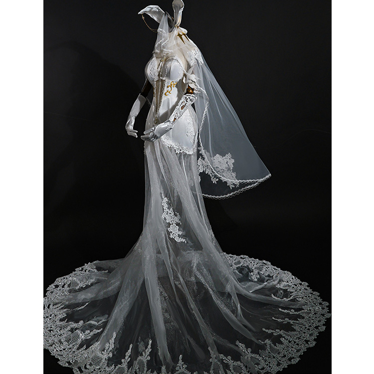 アズレン　ニュージャージー　ウェディング　コスプレ衣装+ウィッグ ニュージャージー スノーブライドラブVer. 1/7スケール – SOOTANG HOBBY