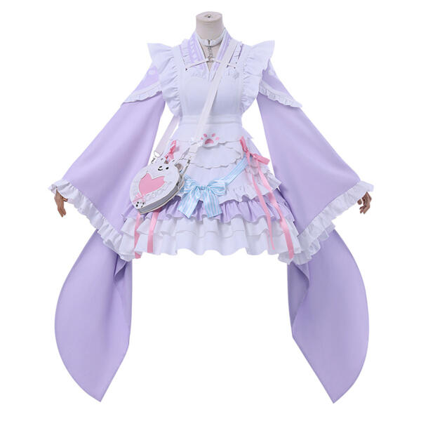 VTuber 結城さくな 和風メイド 新衣装 コスプレ衣装元の画像