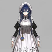 hololive ホロライブ オーロ・クロニー メイド衣装 コスプレウィッグ