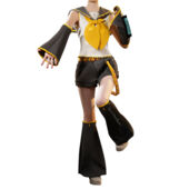 バーチャルシンガー 鏡音リン 公式衣装 コスプレ衣装 セーラー服(ゲーム• アニメコスプレ衣装でおすすめの商品)