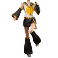 バーチャルシンガー 鏡音リン 公式衣装 コスプレ衣装 セーラー服(鏡音リン・レン コスプレ衣装)