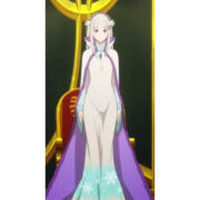 Re:ゼロから始める異世界生活 騎士叙勲式 UTAGE エミリア コスプレ衣装