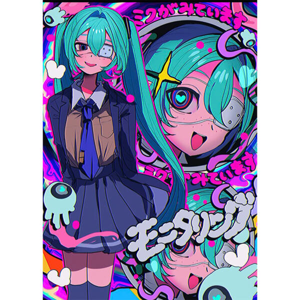 初音ミク モニタリング DECO*27 コスプレ衣装 オーダメイド可元の画像