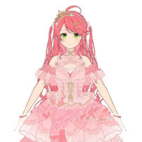 ホロライブ さくらみこ コスプレウィッグ みこち VTuber flower fantasista! 耐熱 かつら ピンク(コスプレウィッグ)